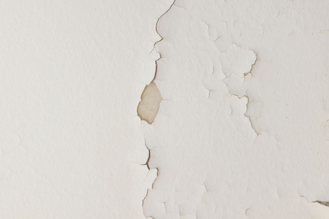 Wall paint peeling due to condensation